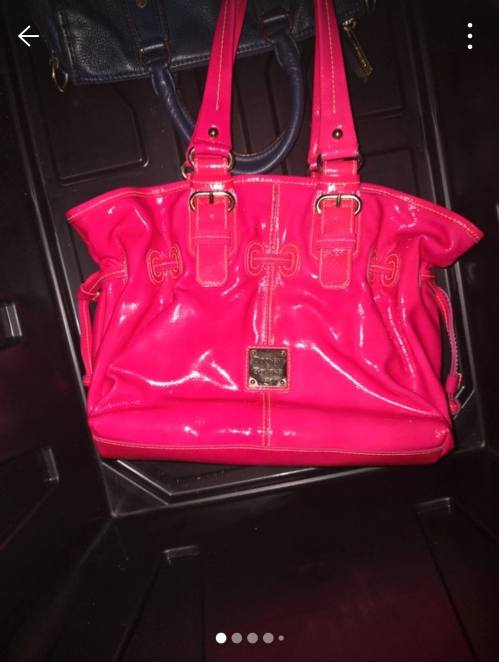 Dooney & Bourke Bright Pink Patent Satchel